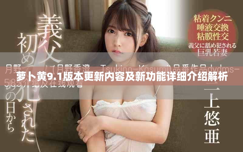 萝卜黄9.1版本更新内容及新功能详细介绍解析