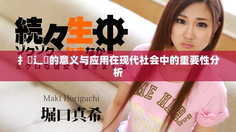 扌喿辶畐的意义与应用在现代社会中的重要性分析