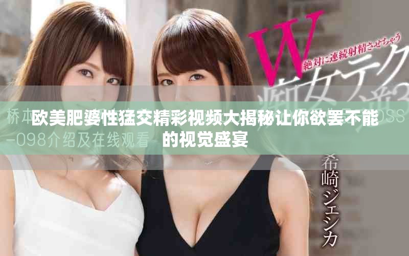 欧美肥婆性猛交精彩视频大揭秘让你欲罢不能的视觉盛宴