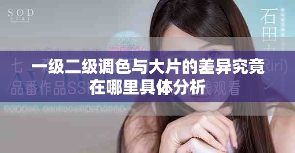 一级二级调色与大片的差异究竟在哪里具体分析