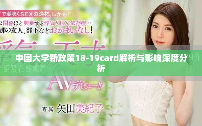 中国大学新政策18-19card解析与影响深度分析